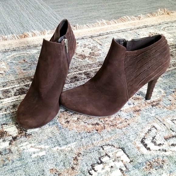 Enzo Angiolini Shoes - Enzo Angiolino Suede Booties, Heels